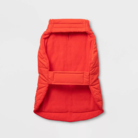 WONDERSHOP Quilted Holiday Dog and Cat Puffer Vest in Red, Medium