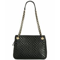I.N.C. Blakke Woven Shoulder Bag In Black
