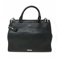 REBECCA Minkoff Jane HF26EJAS53 Medium Black Pebble Leather Ladies Satchel Purse