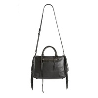 REBECCA Minkoff 'Regan' Fringe Satchel in Black