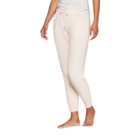 STARS ABOVE Women's Striped Perfectly Cozy Lounge Jogger Pants In Petal Pink XS