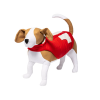 WONDERSHOP Quilted Holiday Dog and Cat Puffer Vest in Red, XLarge