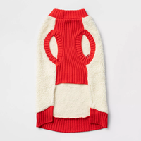 WONDERSHOP Falala Sherpa Holiday Dog and Cat Sweater in White, Small