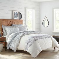 STONE COTTAGE Briar 3Piece Reversible Full/Queen Duvet Cover Set in Indigo