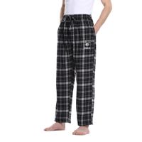 NFL Brooklyn Nets Men's 2XL Flannel Plaid Pajama Pant with Left Leg Team Logo