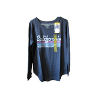 STATE OF MINE Women's Long Sleeve Shirt (South Carolina) in Navy Heather, XLarge