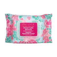 Pacifica Moisture Rehab Makeup Removing Wipes Rose & Coconut 30ct