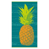 Member's Mark Adult Beach Towel 40" x 72" Plush Pineapple