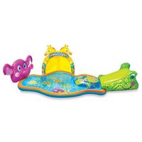 BANZAI SPLISH SPLASH INFLATABLE SAFARI PARK POOL WITH CANOPY