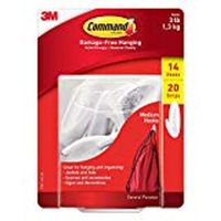 COMMAND MEDIUM DESIGNER HOOKS 14 HOOKS AND 20 STRIPS PACK