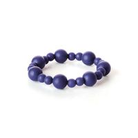 BUMKINS(R)& BOLLA SILICONE TEETHING BRACELET IN NAVY
