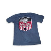Royce Brand VNeck Shirt Blue Jean, Small