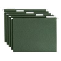 SMEAD 15CUT TABS HANGING FILE FOLDERS GREEN LETTER