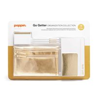 Poppin Go Getter Organization 7 Pieces Collection in Gold