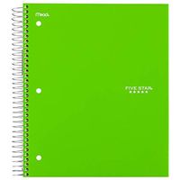 FIVE STAR TREND WIREBOUND, 5 SUBJECT, WIDE RULED, 10.5 X 8, 2 PK, ASSORTED COLOR