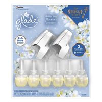 Glade Dancing Flowers Scented Oil Plug Ins 2 Warmers, 6 Refills