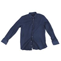 Nick Graham Men's Long Sleeve Dress Shirt In Blue, Size XL