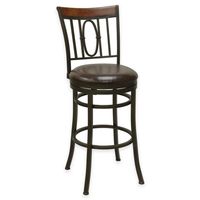 Monroe 25Inch Flared Leg Swivel Barstool in Bronze