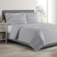 Real Simple Duo Driftwood Full/queen Coverelet/duvet Set In Grey