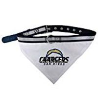 San Diego Chargers Pet Collar Bandana Reflective Collar Large