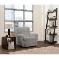 SMART FIT 4PIECE CONNOR RECLINER SLIPCOVER IN SILVER