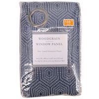 WOODGRAIN 108 INCH WINDOW CURTAIN PANEL IN NAVY