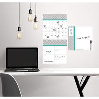 Wallpops Pimlico Dry Erase Combo Wall Decal with Monogram, Multi Color