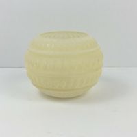 Loft Living Sea Glass Votive with LED Tealight In Ivory