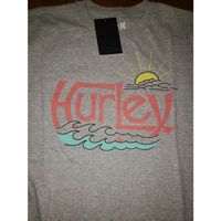 HURLEY SUNNY DAZE SHORT SLEEVE TEE IN GREY, M
