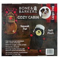 BONE & BARKERS BUFFALO CHECK DOG TOY PACK (LARGE, 2 PACK)