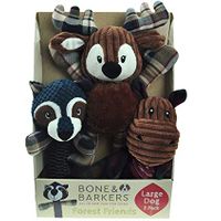 Bone and Barkers 3 Pieces Autumn Dog Toy Pack, Large Dog
