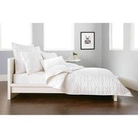 DKNY Crosstown Standard/ Queen Pillow Sham in White
