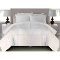 Microfiber Down Alternative Full/Queen Comforter in White