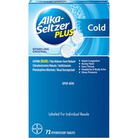 AlkaSeltzer Plus Cold Formula Sparkling Original (72 ct.)