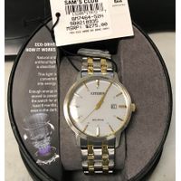 Citizen EcoDrive Men Watch BM746452H in Grey/Gold