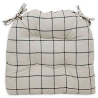 Seton/Seaview Reversible Chair Pad in Grey