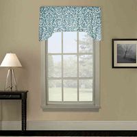 Ellis Curtain Duncan Damask Print Lined Arch Valance 50Inch x 17Inch