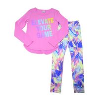 Active Life Elevate Your Game 2 Pc Activwear Set PinkMulti Girls Size 4