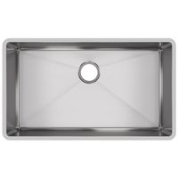 Elkay Crosstown Undermount Stainless Steel 32 in. Single Bowl Kitchen Sink with Center Drain