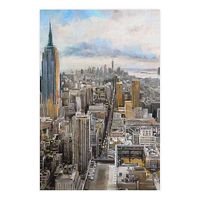 Masterpiece Art Gallery Daybreak Manhattan 24Inch x 36Inch Canvas Wall Art